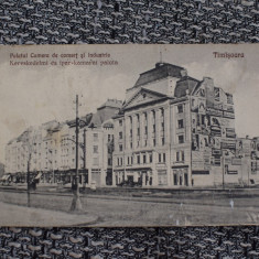 AKVDE19 - Vedere - Timisoara- Palatul Camera de comert si industrie, reclame