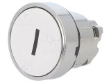 Comutator apăsare 22mm albă
