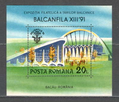 Romania.1991 Expozitia filatelica BALCANFILA-Bl. ZR.865 foto