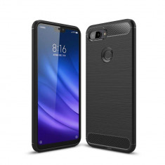 Husa TECH-PROTECT TPUCARBON Xiaomi Mi8 Lite Black foto