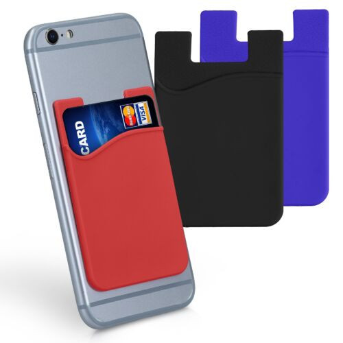 Set 3 Huse card bancar pentru telefon, Kwmobile, Multicolor, Silicon, 49594.04