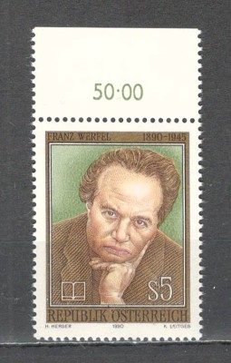 Austria.1990 100 ani nastere F.Werfel-poet MA.1002 foto