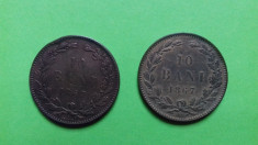 Moneda 2 X 10 bani 1867 Heaton foto