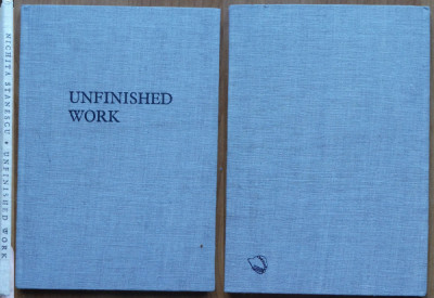 Nichita Stanescu, Unfinished work, Iowa City, 1979, 2 autografe, 75 exemplare foto