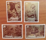 AITUTAKI(COOK-1981-&#039;&#039;PICTURI- CELEBRE-RELIGIE&#039;&#039;CRACIUN-81-MADONA cu Pruncul&#039;&#039;--Serie de 4v.-MNH NESTAMP. -Calitate EXTRA