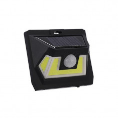 Lampa solara cu senzor de miscare LF-1622, LED COB, Negru foto