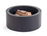 Cumpara ieftin Vatra foc otel negru Nebraska 60x26 cm