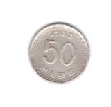 Moneda Coreea de Sud 50 won 1983, stare buna, curata