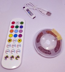 Kit banda LED RGB cu controller BT si telecomanda 5m