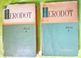 G643-Herodot- Istorii 1964 vol 1- 1961 carton subtire si vol. 2-1964 carton gros.
