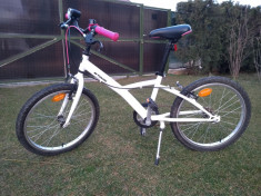 Bicicleta polivalenta (20&amp;quot;) B-Twin, 6-8 ani, fete, Mistygirl 300 foto
