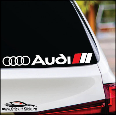 Audi Logo-Model 5 - Stickere Auto foto