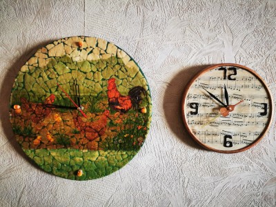 ceas perete vinil disc vechi ptr restaurant rustic pensiune foto