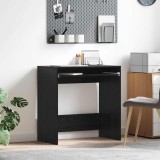 Birou de calculator Stejar negru Plăci aglomerate Compact