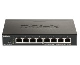 SWITCH PoE D-LINK Smart 8 porturi Gigabit (8 PoE) IEEE 802.3af, carcasa metalica, &quot;DGS-1100-08PV2&quot; (timbru verde 2 lei)