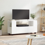 Comodă TV, alb, 102x34,5x43 cm, lemn prelucrat, vidaXL