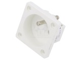 Conector alimentare AC 2P PE 250VAC 16A alb
