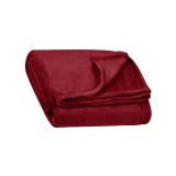 Patura decorativa, 160x130 cm, Textura moale, Bordo, ATU-087996, Oem