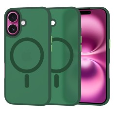 Husa iPhone 16 Plus Techsuit HaloFrost&amp;Atilde;&amp;sbquo;&amp;Acirc;&amp;nbsp;MagSafe Series, verde inchis foto