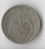 Moneda 1 franc 1965 - Rwanda