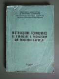 Instructiuni tehnologice de fabricare a produselor din industria laptelui - M.A.I.A, 1976 / R6P3S