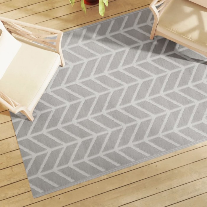 vidaXL Covor de exterior, ARAKIL gri, 140x200 cm, PP 368546