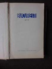BUCURESTI, GHID 1962, COPERTA SI VIGNETE VAL MUNTEANU foto