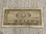 Bancnota 1 leu 1966 RSR