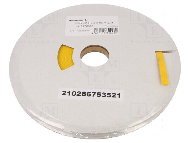 Manşon termocontractabil galben 4,8mm L: 30m