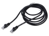 Patch cord U/UTP 6 litat CCA PVC negru 7,5m 26AWG