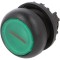 Comutator acționat prin apăsare 22mm verde IP67