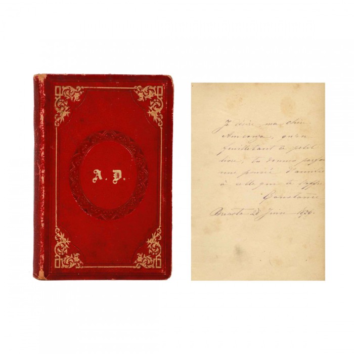 Constance, carnet manuscris oferit prietenei Anicouza, 28 iunie 1876