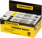 Set markere permanente pentru constructii, negru / galben, 24 bucati, Topmaster 549923