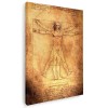 Tablou desen Omul Vitruvian de Leonardo da Vinci, maro 1425 Tablou canvas pe panza CU RAMA 80x120 cm