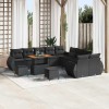 VidaXL Set de canapele pentru grădină 13 pcs Negru 90 x 55 x 71 cm 3363884