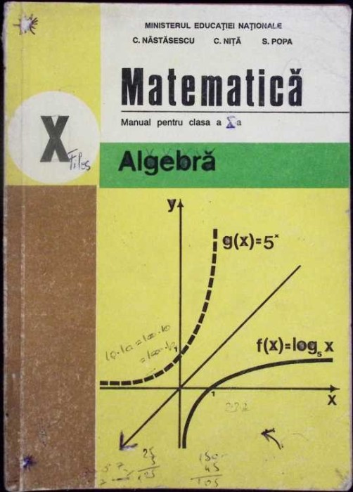 MATEMATICA, ALGEBRA, MANUAL PENTRU CLASA A X-A-C. NASTASESCU, C. NITA, S. POPA-335437