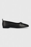 Vagabond Shoemakers balerini de piele Delia culoarea negru,