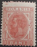 Romania 1900 - 10 bani Carol I-Spic de grau,filigran stema mare,Lp.53d MNH
