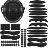 Set bureti interior casca Trizand, 54 piese, EVA, negri