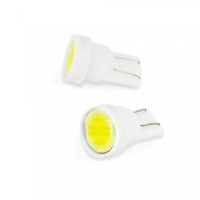 Led bec T10 1FxCOB1W alb rece foto
