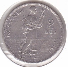 Monedă Rom&acirc;nia 2 lei 1912 Carol I &ndash; numismatică