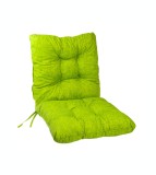 Perna scaun cu spatar, verde, umplutura spuma, sistem de prindere, 50x100, Oem