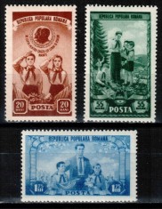 Romania 1952, LP 323, A III-a aniversare a Organizatiei de Pionieri, MNH!