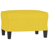 Cumpara ieftin Taburet, galben deschis, 60x50x41 cm, material textil