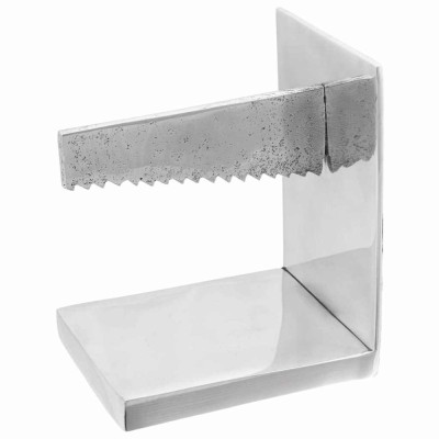 vidaXL Suporturi cărți 2 buc. argintiu 11x14x17,5cm aluminiu ferăstrău foto