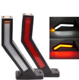 Cumpara ieftin Set 2x Lampi coarne gabarit led, stanga dreapta, lumina alba, rosie, galbena 12-24V, 24 cm