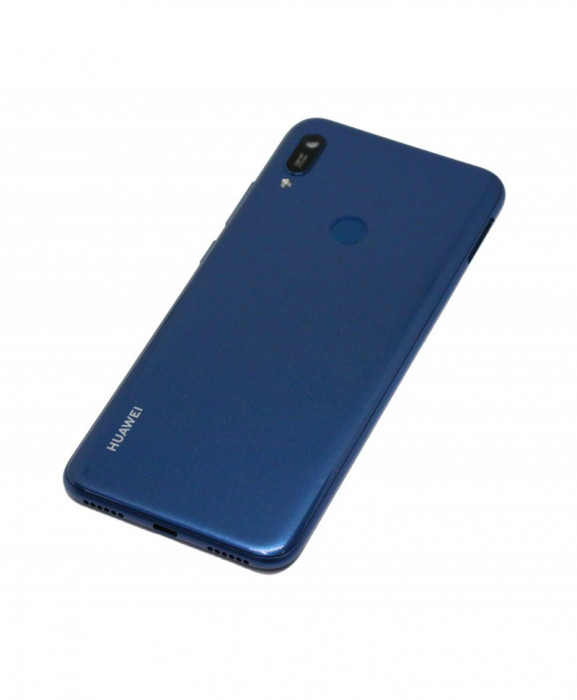 Capac Baterie Huawei Y6 (2019) Albastru , Versiune cu Fingerprint