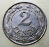 1.586 UNGARIA WWII 2 PENGO 1941, Europa, Aluminiu