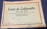 1938 Caiet de Caligrafie, nr.6 scriere ronda. Liceul Spiru Haret Bucuresti, de Zamphiropol - Dall, Bucuresti, Ed Librariei Socec, de colectie