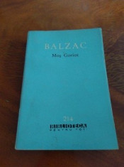 Mos Goriot - Honore De Balzac foto